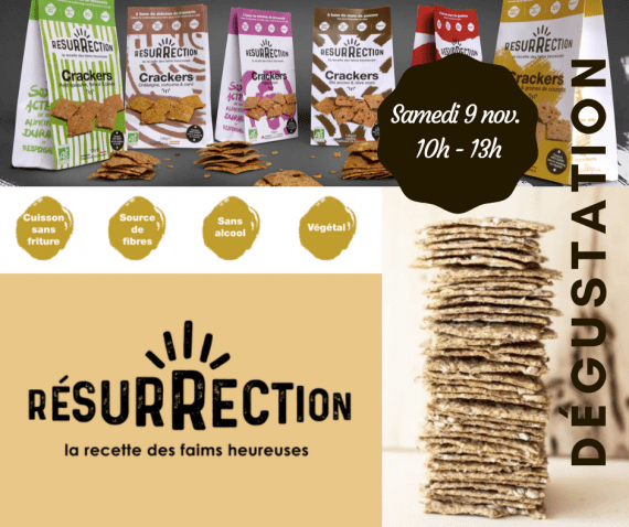 Dégustations de crackers